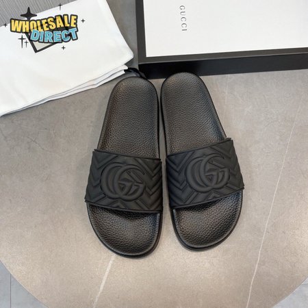 GUCCI MATELASSE SLIDE BLACK - GC208