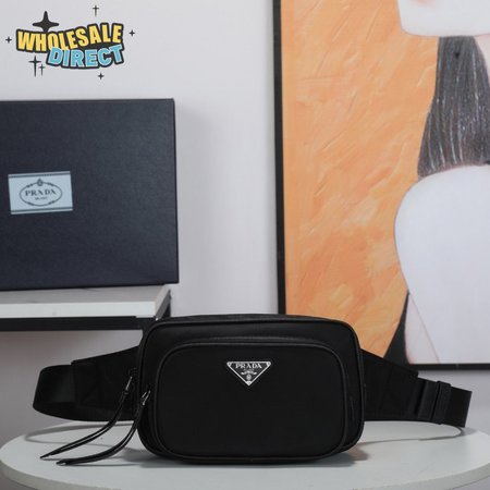 Prada Re-Nylon Recycled Nylon And Leather Fanny Pack