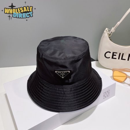 Prada Re-Nylon Bucket Hat Black Cap