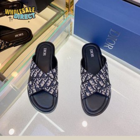 DIOR ALIAS SANDAL Beige and Black Dior Oblique Jacquard