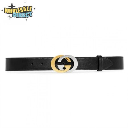 Gucci Leather Belt With Interlocking G Buckle - BPR006