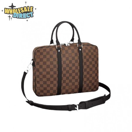 porte-documents voyage pm monogram macassar canvas ldb062