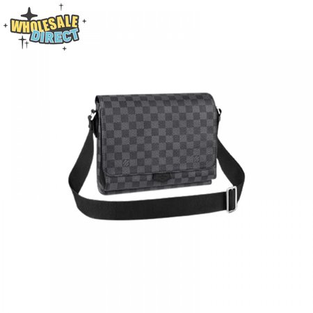 flap messenger damier graphite canvas lmb035