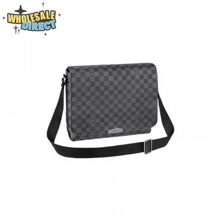 district mm damier graphite canvas lmb029