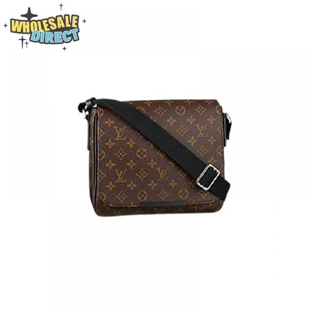 district pm messenger bag monogram macassar canvas lmb022
