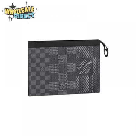 pochette voyage mm damier graphite canvas lp52