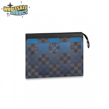 POCHETTE VOYAGE MM DAMIER GRAPHITE CANVAS N60412