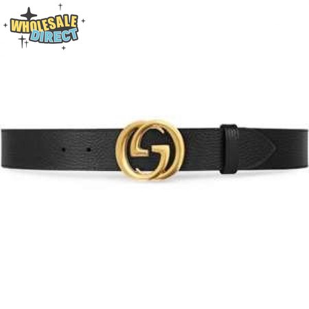 GUCCI MEN'S INTERLOCKING GG REVERSIBLE LEATHER BELT - B47