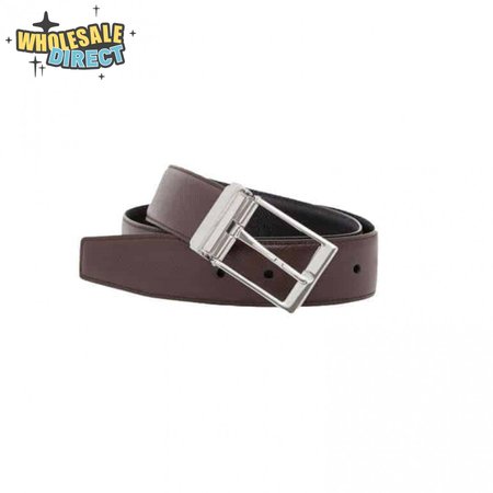 BURBERRY GRAINY REVERSIBLE LEATHER BELT - B30