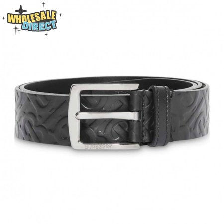 BURBERRY MONOGRAM LEATHER BELT - B22