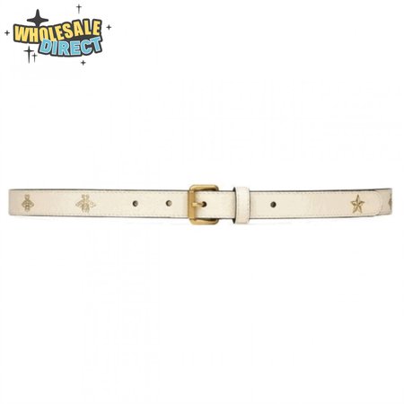 GUCCI BELT WITH BEES AND STARS PRINT - B34