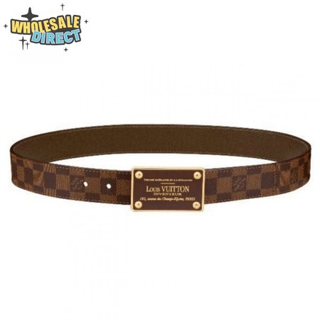 inventeur damier ebene/graphite belt - b159