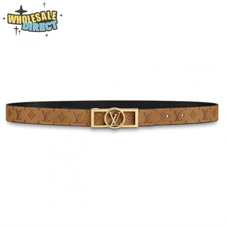 monogram ceinture dauphine tan noir belt - b151