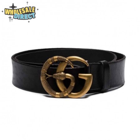 GUCCI DOUBLE G SNAKE BUCKLE BELT - B1