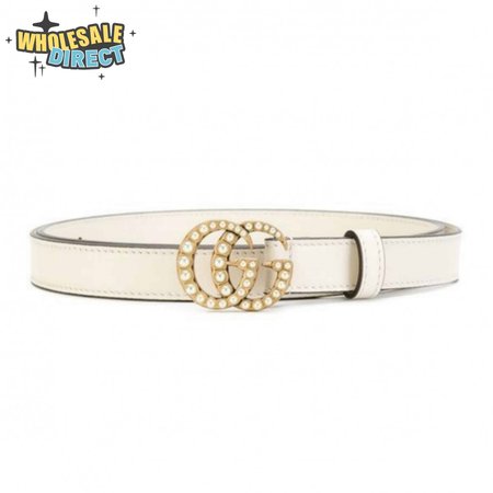 GUCCI PEARL STUDDED GG BELT - B14