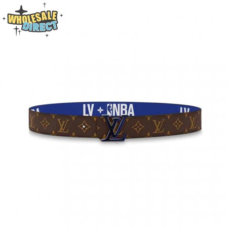 x nba 3 steps 40mm reversible monogram canvas belt - b114