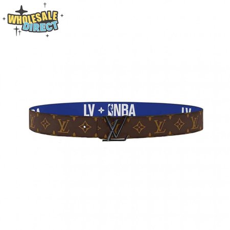 x nba 3 steps 40mm reversible monogram canvas belt - b98