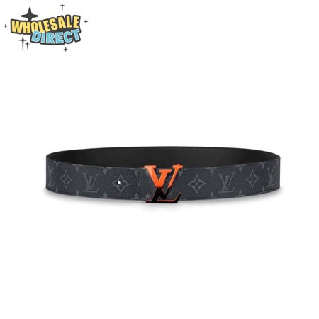initiales 40mm reversible monogram canvas belt - b90