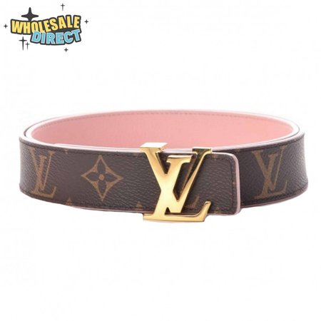 belt initiales reversible monogram rose poudre - b33