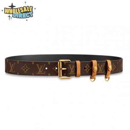 signature belt monogram 35mm brown - b112
