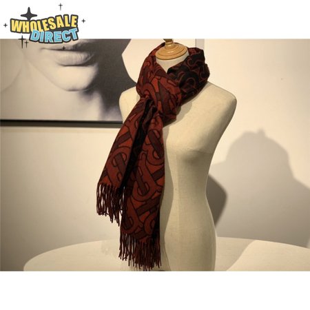 burberry cashmere shawl red