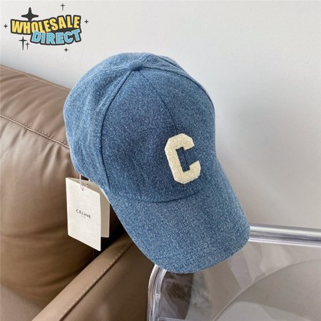 celine denim baseball cap peaked cap