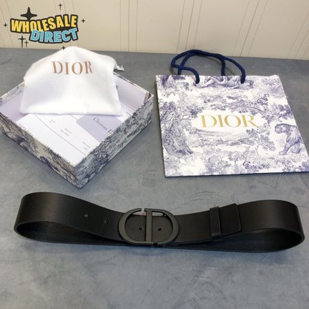 dior black buckle CD belt