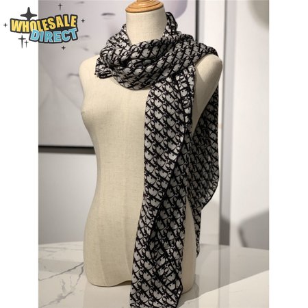 Dior cashmere shawl black