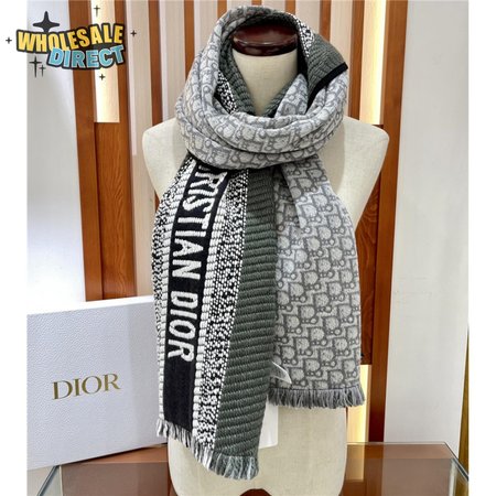 dior oblique print scarfs