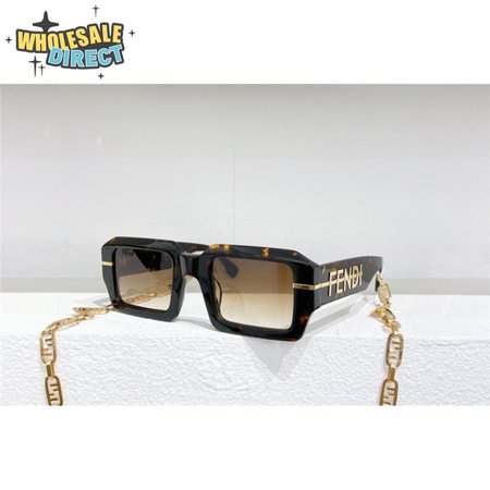 fendi classic luxury rectangular sunglasses