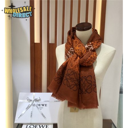 loewe anagram scarf in wool and cashmere