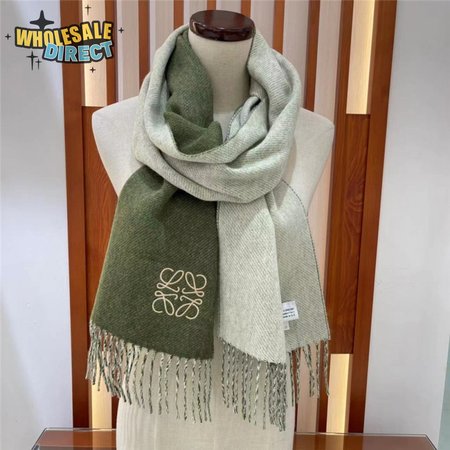 loewe wool cashmere scarf