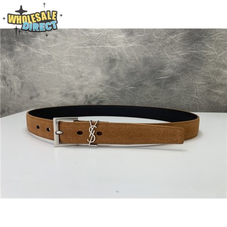 ysl leather belt