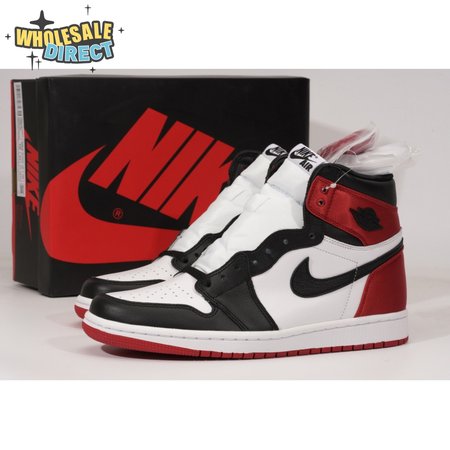 Air Jordan 1 Retro High Satin Black Toe Unisex