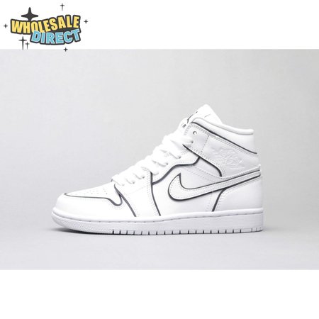 Air Jordan 1 Mid Iridescent Reflective White Unisex