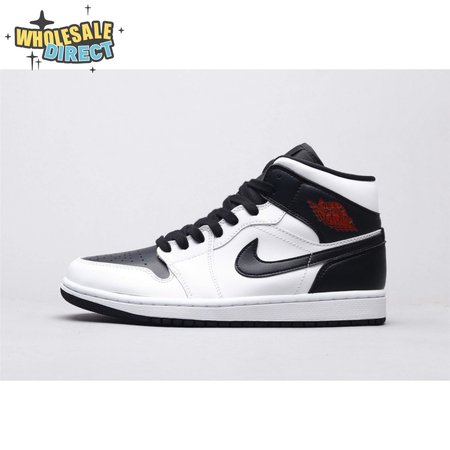 Air Jordan 1 Mid Reverse Black Toe Men's