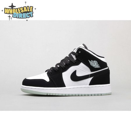 Air Jordan 1 Mid White Black Teal Tint 36-46