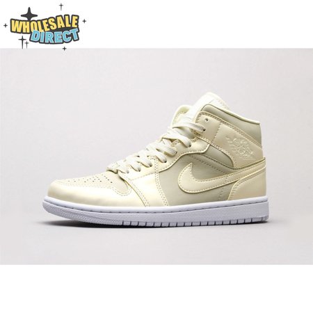 Air Jordan 1 MidGoose Feather Yellow Unisex