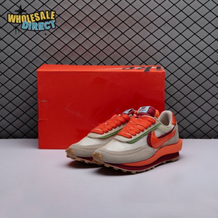 Nike LD Waffle CLOT Kiss of Death Net Orange Blaze DH1347-100 Unisex