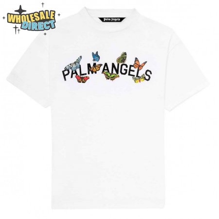 PALM ANGELS BUTTERFLY COLLEGE TEE - PA17