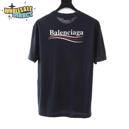 BALENCIAGA CLASSIC NAVY COKE SHORT SLEEVE