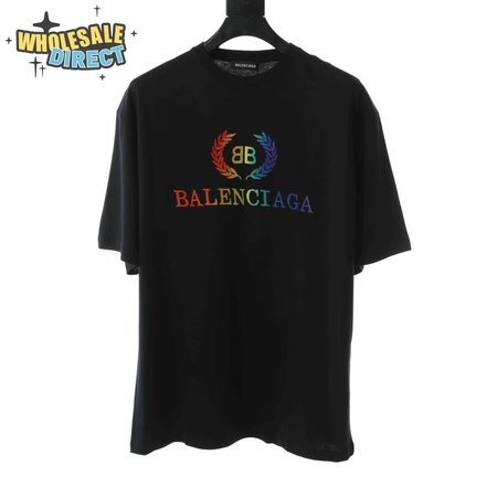 BALENCIAGA RAINBOW SHORT SLEEVE T SHIRT