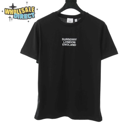 BURBERRY LONDON EMBROIDERED LOGO T SHIRT