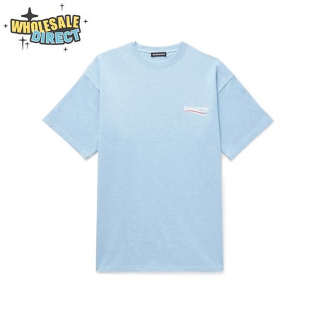 BALENCIAGA OVERSIZED LOGO-PRINT SLUB COTTON-JERSEY T-SHIRT - BB36