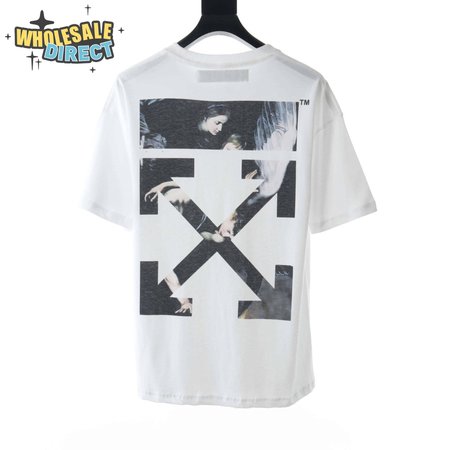 OW ANGEL OIL PAINTING ROUND NECK SHORT SLEEVE