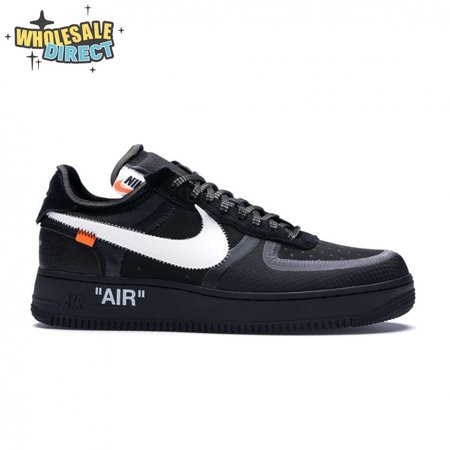 Off-White x Air Force 1 Low 'Black' Men's