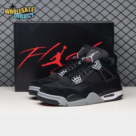 Air Jordan 4 Retro SE Black Canvas DH7138-006 Men's