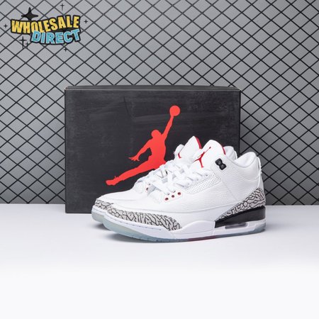Jordan 3 Retro Free Throw Line White Cement 923096-101 Men's