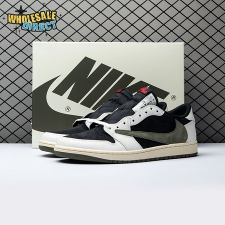 Travis Scott x Air Jordan 1 Low OG Olive DZ4137-106 Unisex