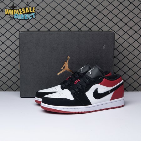 Jordan 1 Low Black Toe 553558-116 Unisex